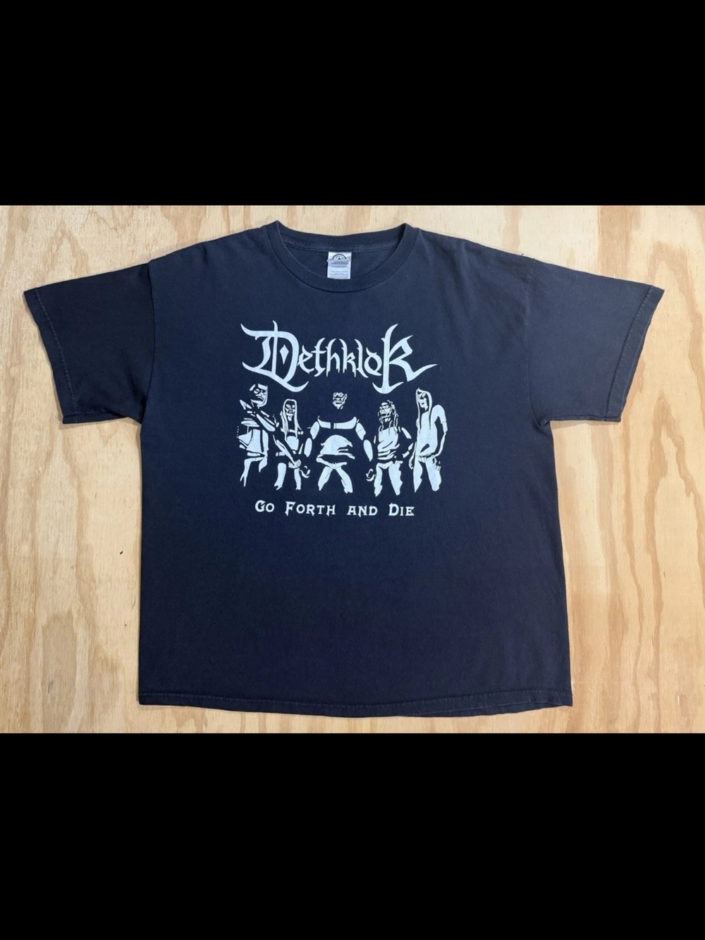 Metalocalypse Dethklok Band Tee Go Forth And Die Cartoon Network L T-Shirt